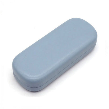 Unisex Hard Shell Glasses Case ââ‚?PU Leather Travel Sunglasses Box Blue