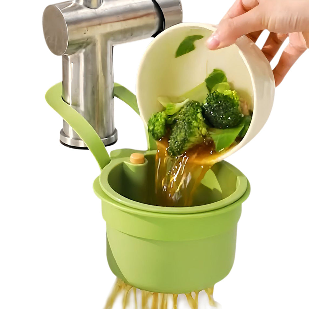 Faucet Hanging Kitchen Sink Strainer Basket - Green