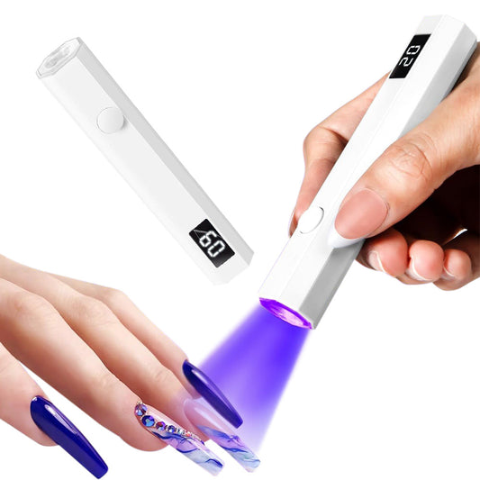 Handheld UV Nail Lamp ¨C Portable Gel Nail Dryer for Home and Salon Use White