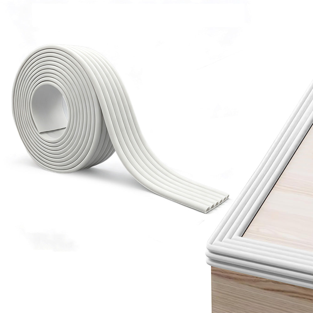2 m PVC Air Cushion Corner and Edge Bumper Strip-White