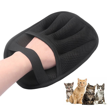 Pet Hair Removal Glove ââ‚?Reusable 5-Finger Electrostatic Grooming Tool