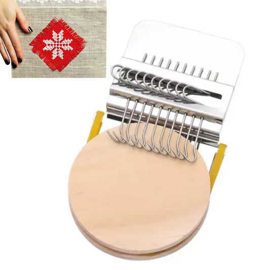 Mini Weaving Loom Knitting Machinel Handmade DIY Darning Tool for Hole Repairing