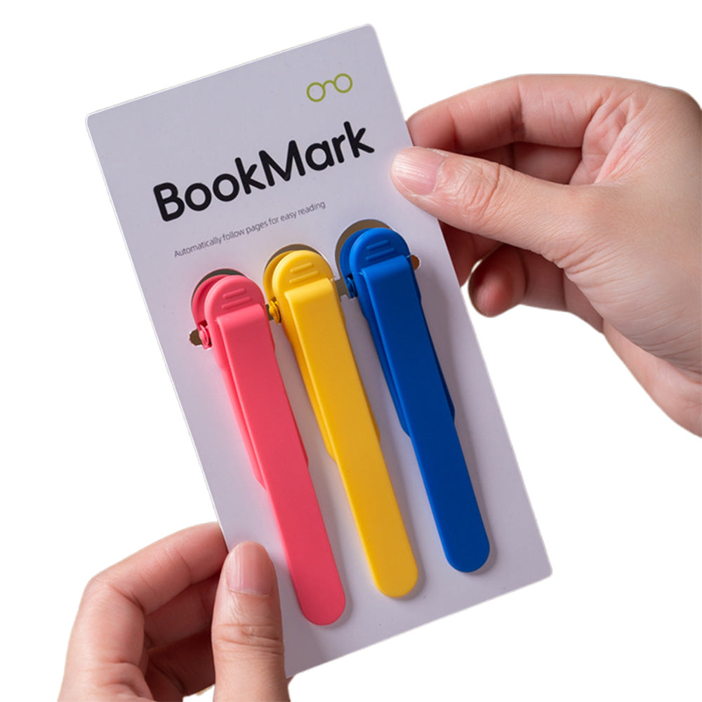 3Pcs Automatic Silicone Bookmarks for Reading ââ‚?Women & Kids Gift Style 1