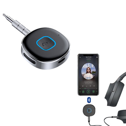 Bluetooth 5.0 Wireless Audio Receiver Portable 3.5mm Aux Car Adapter for for Car Home Stereo Speaker