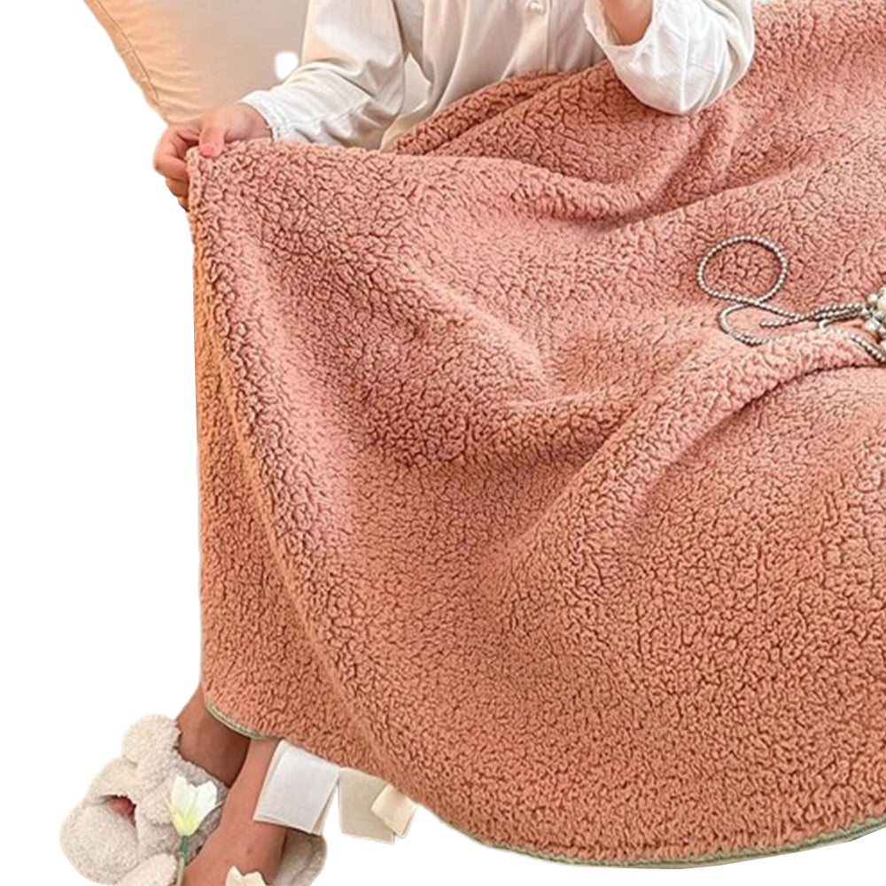 Sherpa Throw Blanket Winter Fuzzy Throws Cozy Blanket Pink