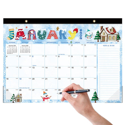 18-Month Desk Calendar (Jan 2026 ¨C June 2027) with Corner Protectors for Office Style 1