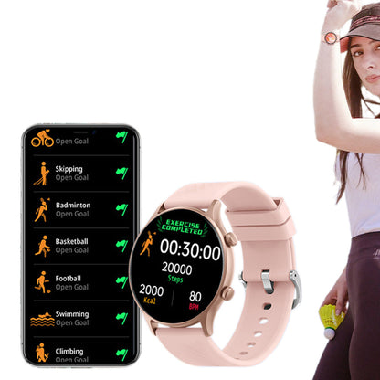 Smart Watch for Women Activity Tracker with Heart Rate/Sleep Monitor Sport Watch for iPhone Android Pink