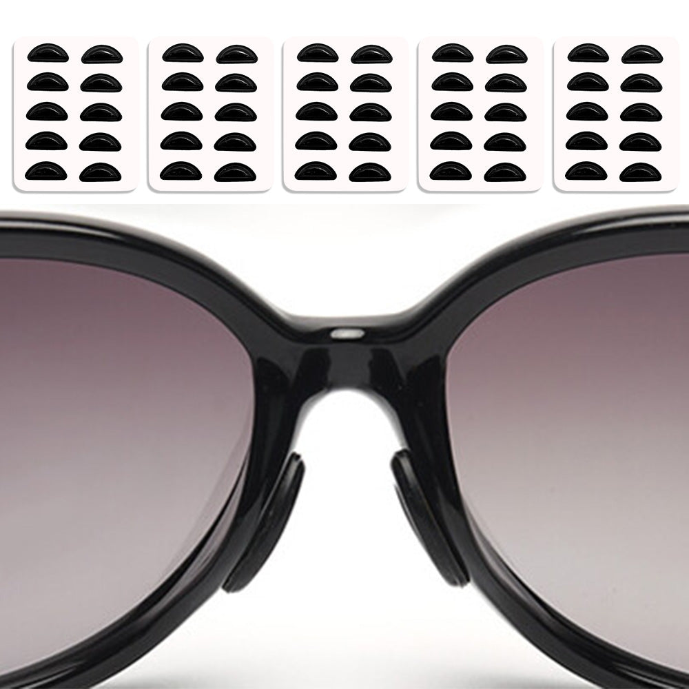 25 Pairs Eyeglass Nose Pads-Black