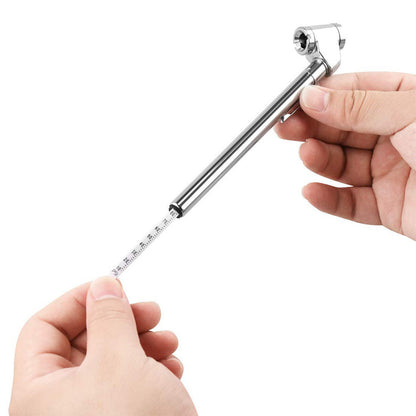 Mini Pencil Tire Pressure Gauge with Metal Nozzle Calibrated 10¨C120 PSI