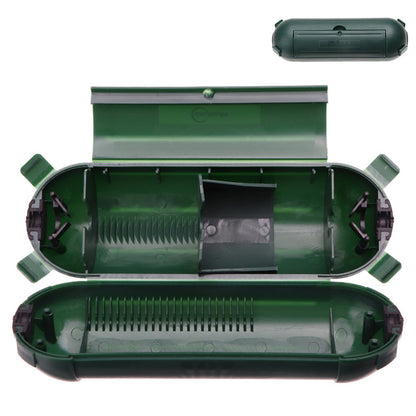Outdoor Extension Cord Connector Cover with Latches Waterproof Cable Protection Box Green