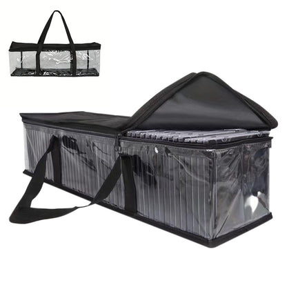 DVD Carrying Case Holder Black Portable Storage Bag for 35-40 Discs