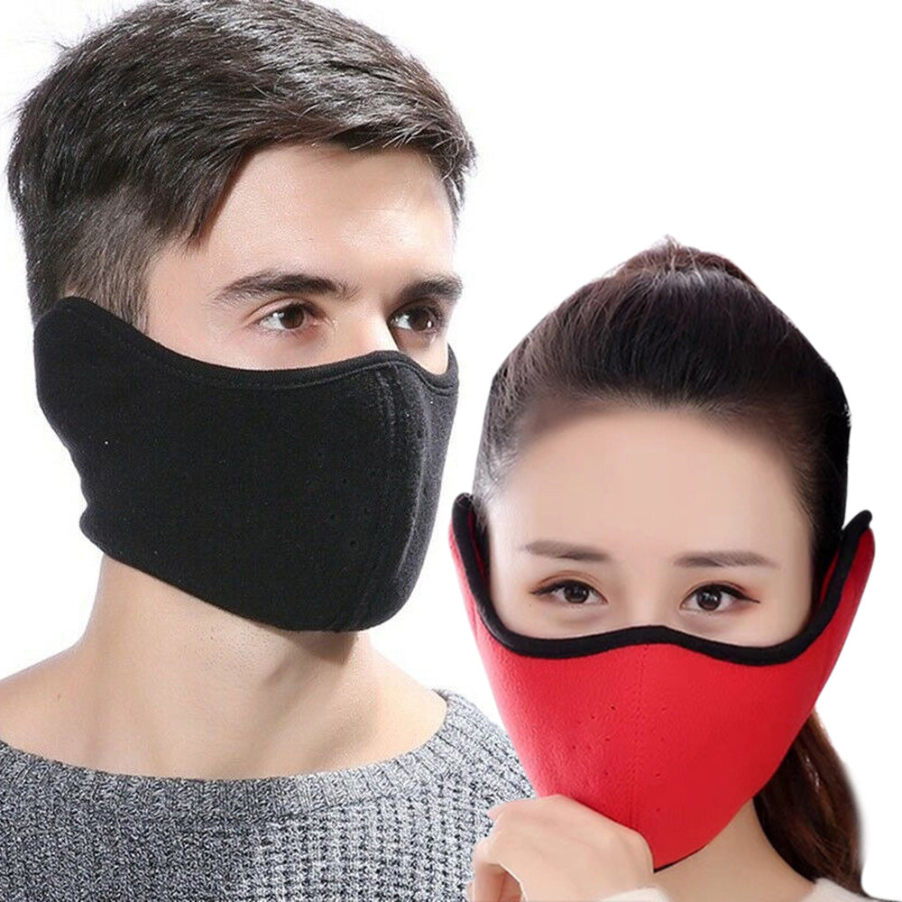 2Pcs Balaclava Winter Ski Mask Windproof Dual-Side Wearable Thermal Fleece Face Mask for Outdoor Sports