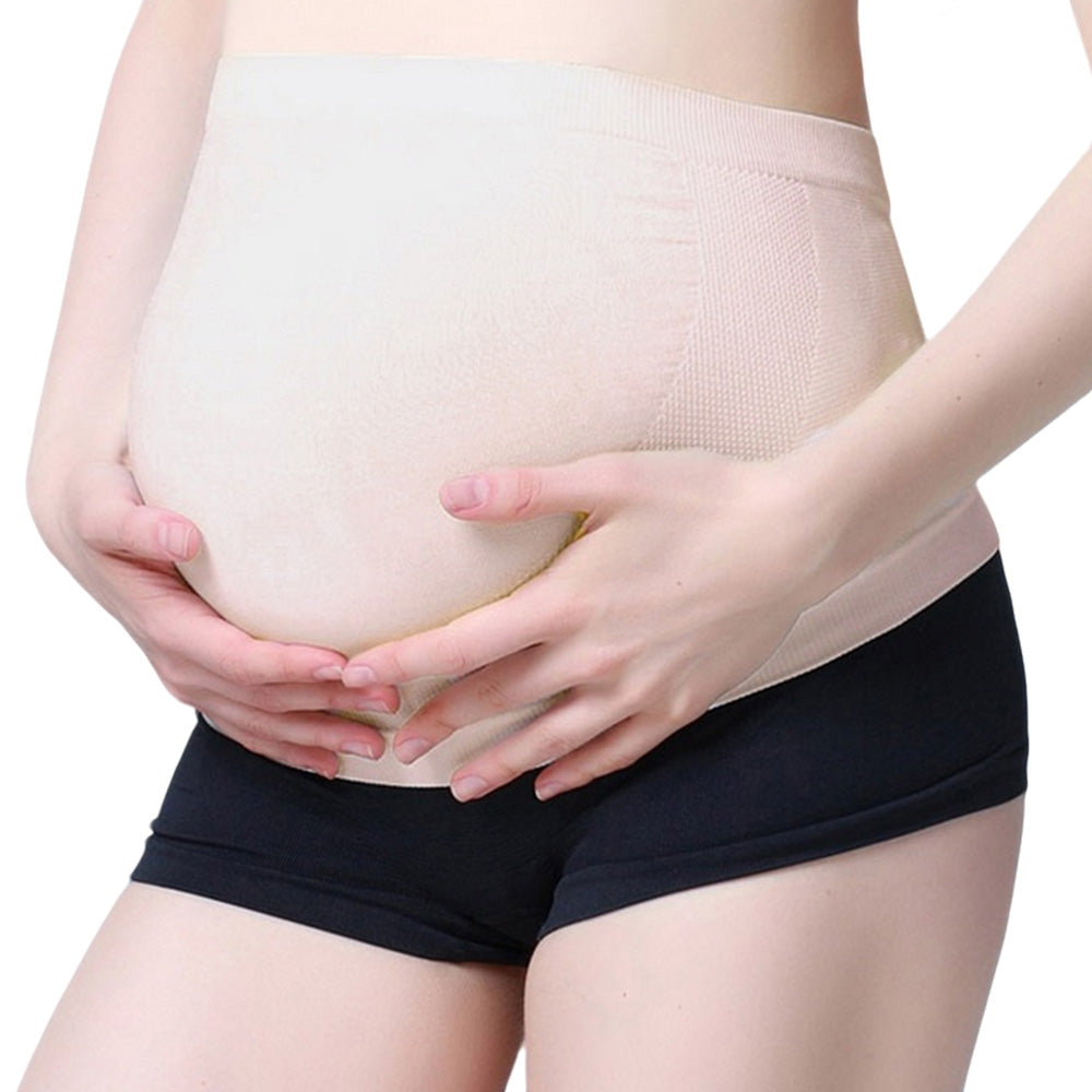Maternity Belly Support Band Pregnancy Back Pain Relief Adjustable Belly Brace Nude