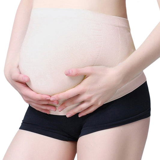 Maternity Belly Support Band Pregnancy Back Pain Relief Adjustable Belly Brace Nude
