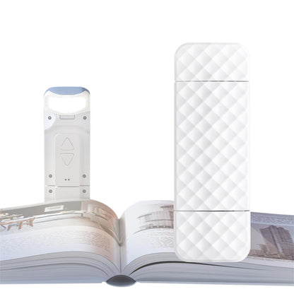 Clip-On Reading Light with Flexible Adjustable Arm-White