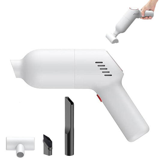9000Pa Cordless Handheld Car Vacuum Lightweight Cleaner Rechargeable Portable Duster White
