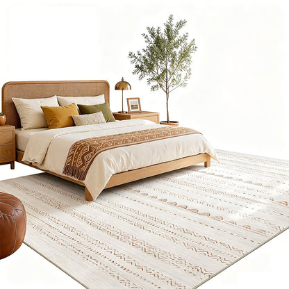 Bohemian Rug Crystal Velvet Machine-Red