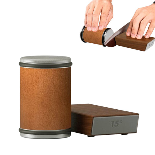 Rolling Knife Sharpener Tool Kit - Brown