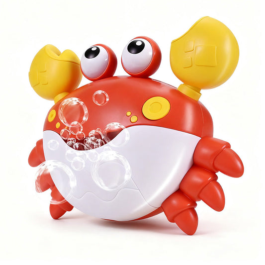 Crab Bubble Machine Bath Toy ¨C With Music for Kids and Toddlers Bath Time Fun Red