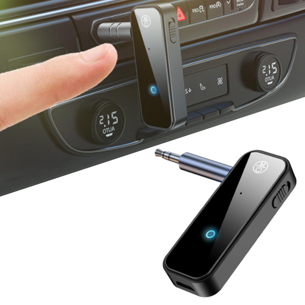 2-in-1 Bluetooth 5.0 Transmitter Receiver for Car Wireless 3.5mm Jack Aux Stereo Adapter