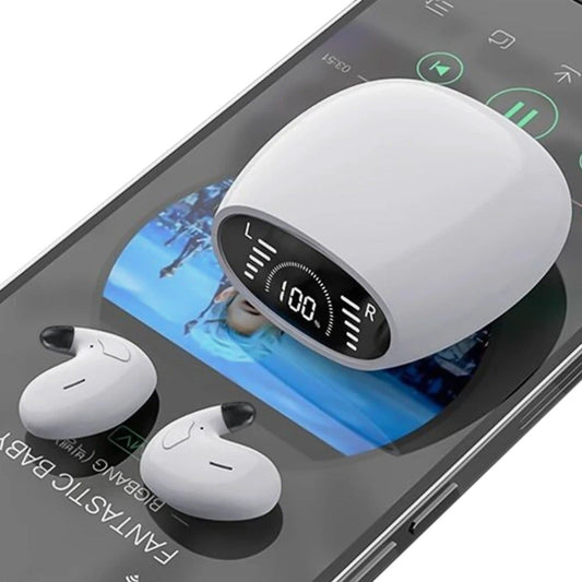 Wireless Bluetooth Sleep Earbuds Invisible Side-Sleeper Headphones White