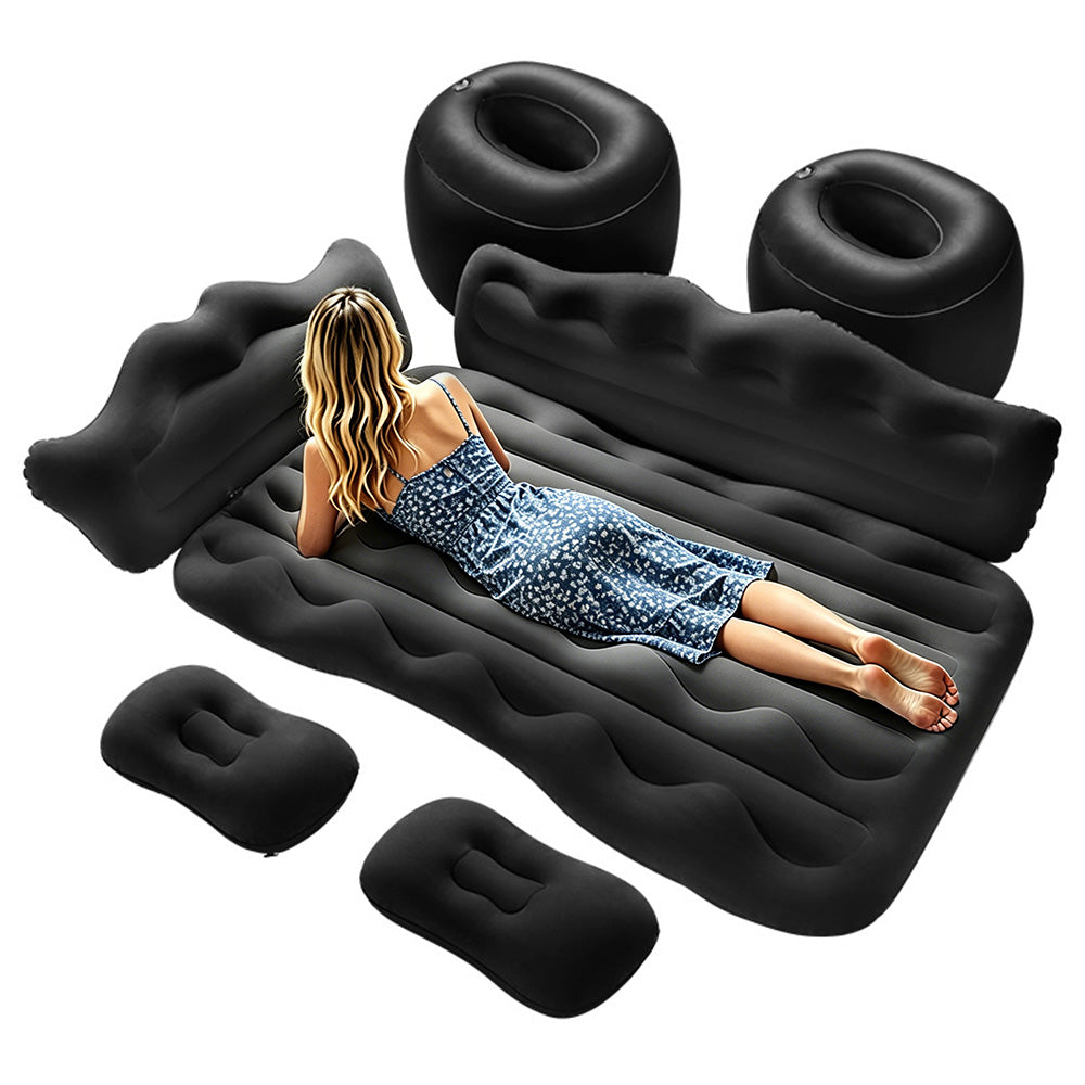 Inflatable Car Air Mattress for Back Seat-Black