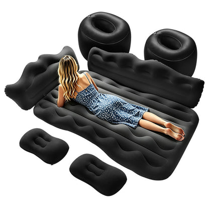 Inflatable Car Air Mattress for Back Seat-Black