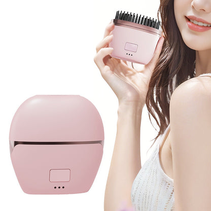 Rechargeable Portable Mini Straight Hair Comb-Pink
