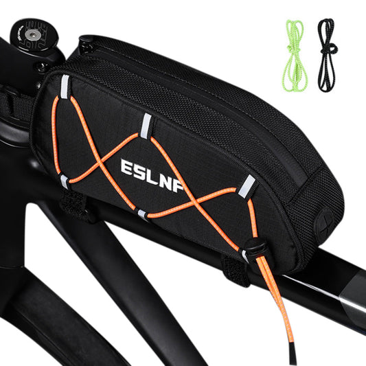 Bike Frame Bag Bicycle  Front Top Tube Storage Bag with Reflective Ropes for Road Cycling