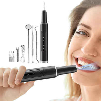 5-Mode Ultrasonic Eletric Teeth Cleaner Tartar Plaque Calculus Remover Black