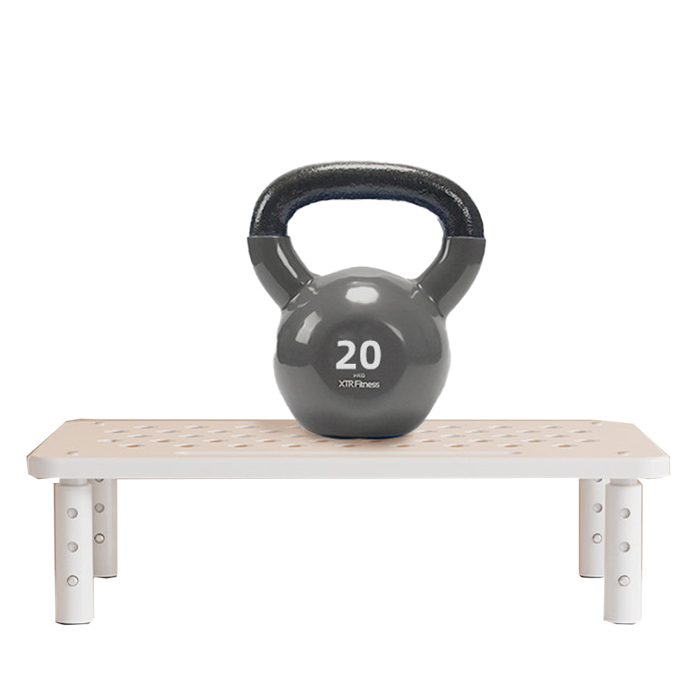 3-Height Adjustable Monitor Riser Laptop Printer Computer Stand Desktop Shelf White