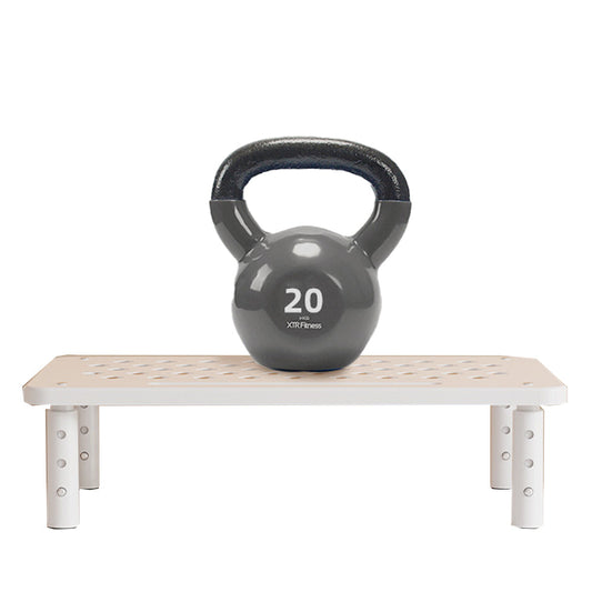 3-Height Adjustable Monitor Riser Laptop Printer Computer Stand Desktop Shelf White