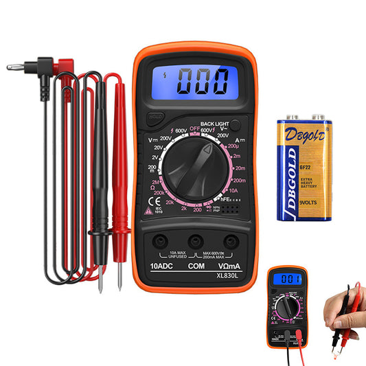 Digital Multimeter DC AC Voltmeter Voltmeter and Ohm Volt Amp Meter with PTC protection