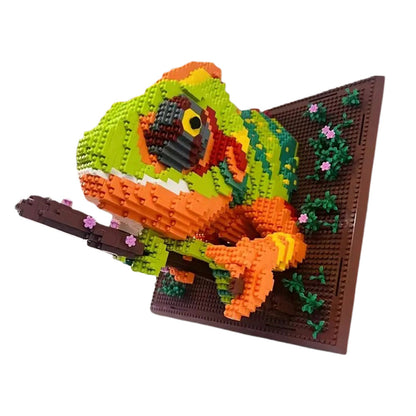 3D Animal Wall Art Building Blocks Creative DIY Home Decor for Kids Room Style 1