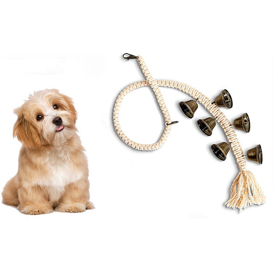 Dog Doorbell With 6 Extra Loud Bells Adjustable Doorbell Hanging Rope For Dog Training