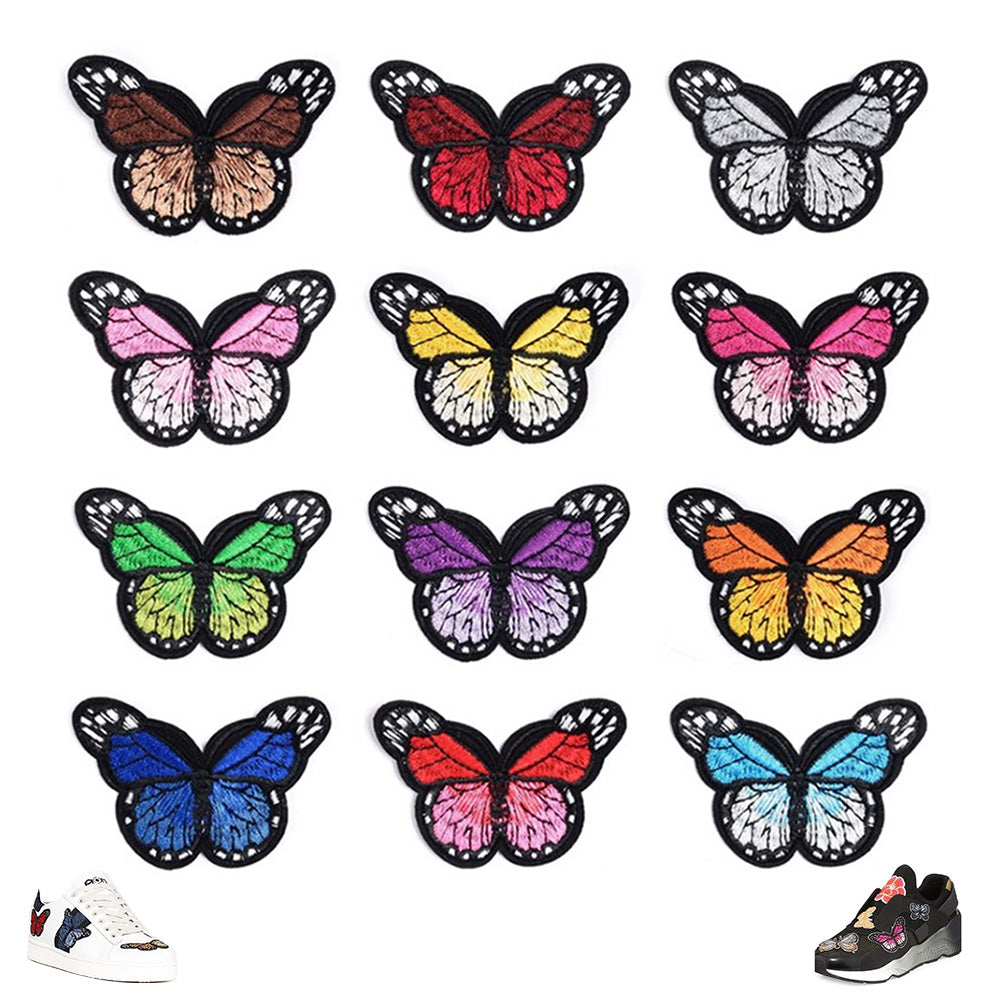 Butterfly Embroidery Patches Iron on and Sew on -Small Butterfly