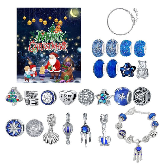 24 Days Christmas Jewellery Advent Calendar DIY Countdown Calendar Charm Bracelet Kit