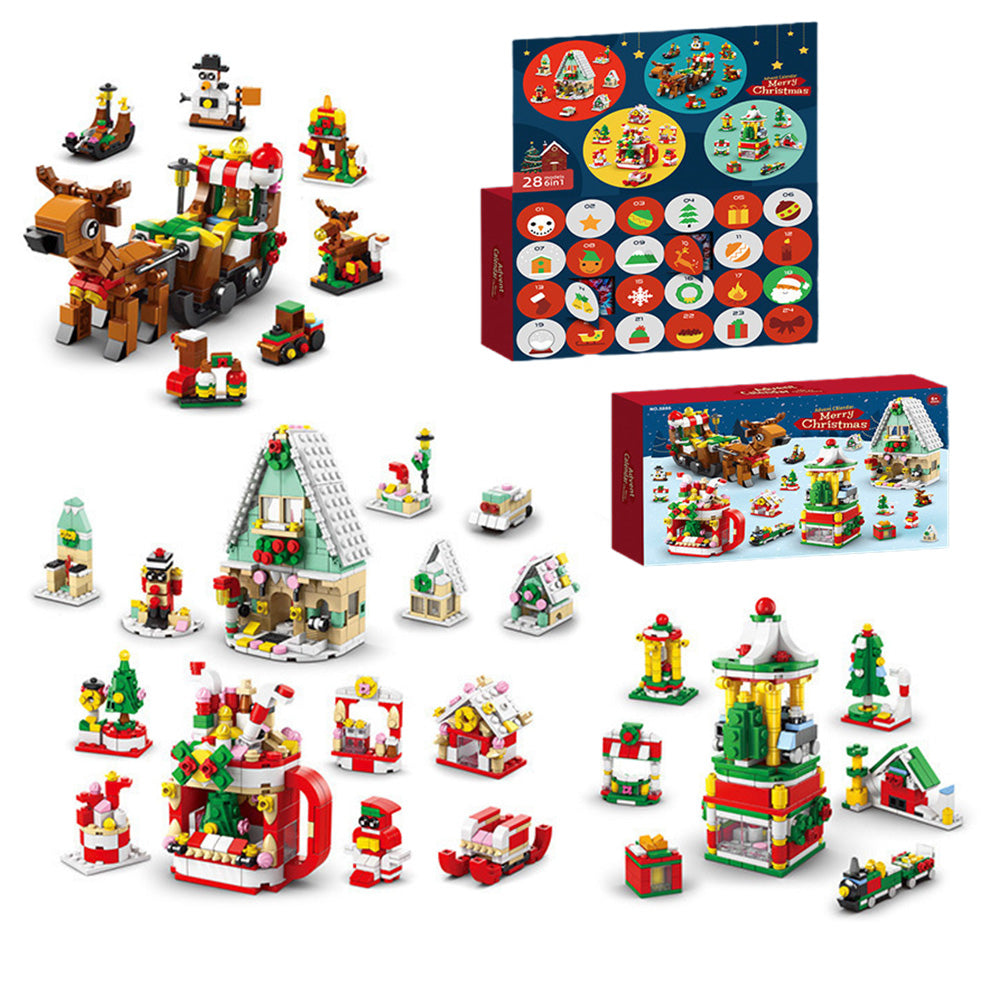 Advent Calendar ¨C Christmas House Mini Building Set for Kids and Adults 6+ Style 3