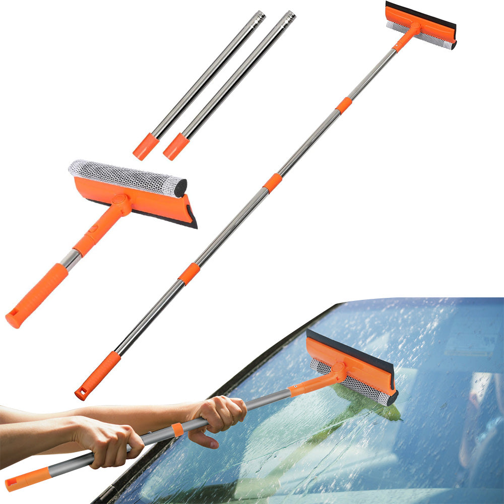 2 in 1 Extendable Window Squeegee Cleaner