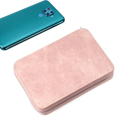 RFID Blocking Passport Wallet PU Leather Travel Passport Card Case Pink