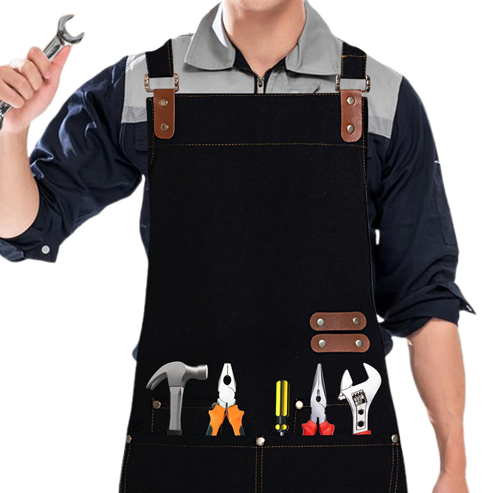 Waterproof Oil-Resistant Kitchen Apron with Adjustable Neck Strap