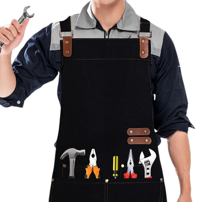 Waterproof Oil-Resistant Kitchen Apron with Adjustable Neck Strap