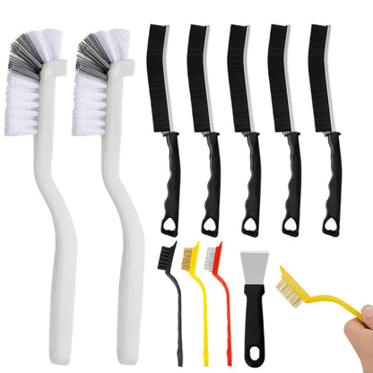 11Pcs Set Crevice Cleaning Brush Tools for Kitchen Corner Sink