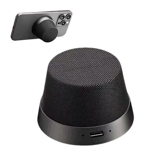 2-in-1 Portable Bluetooth Speaker and Phone Stand Gift for Birthday Christmas Black