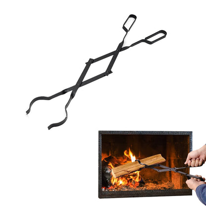 Firewood Tongs Log Grabber Fireplace Tongs for Indoor Outdoor