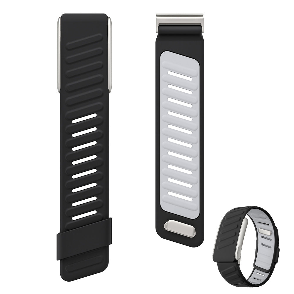 Silicone Sport Band for Whoop 5.0 Waterproof Replacement Wrist Strap Black