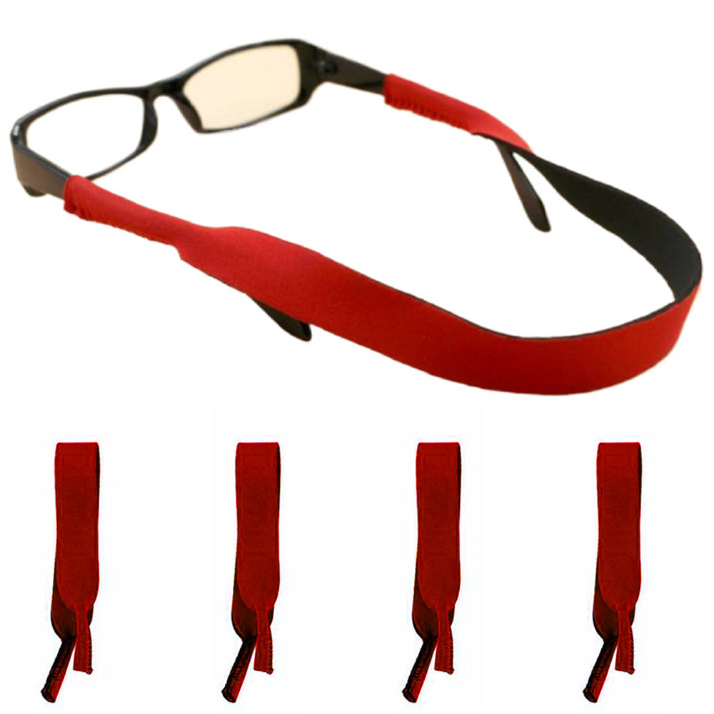5Pcs Adjustable Sunglasses Retainer Strap-Red