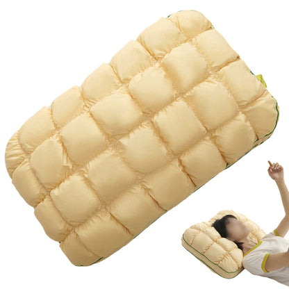 Fluffy Pillow Breathable Cute Pineapple Puff Pillow-Yellow