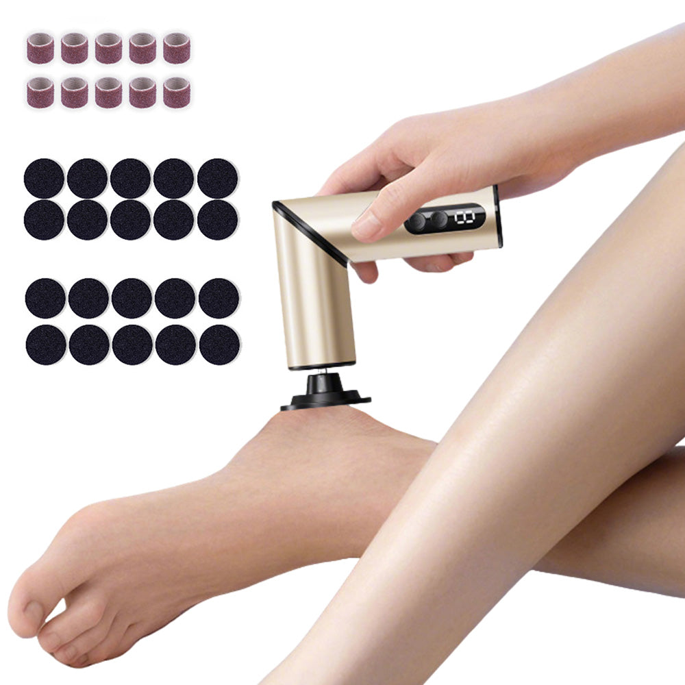 Foldable Electric Foot File & Dead Skin Removal Tool -Gold