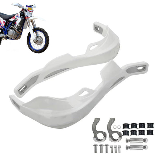 Universal Motorcycle Handguards Crash Protection Hand Guards for Bikes White